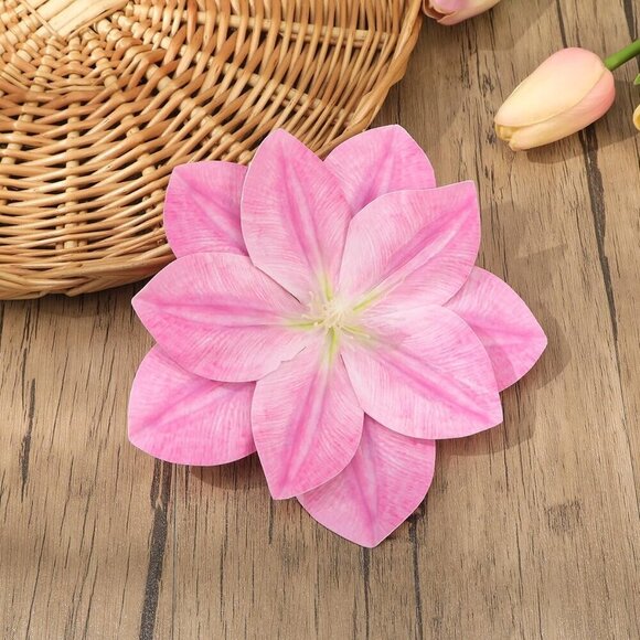 Hawaiian Flower Hair Clips 10 pcs Women Girls Tropical Accessories Vacation main image 7